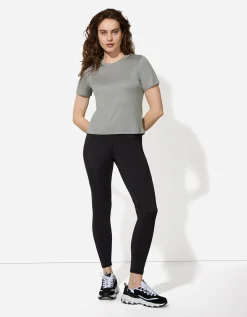 T-shirt - Effen - donkergroen