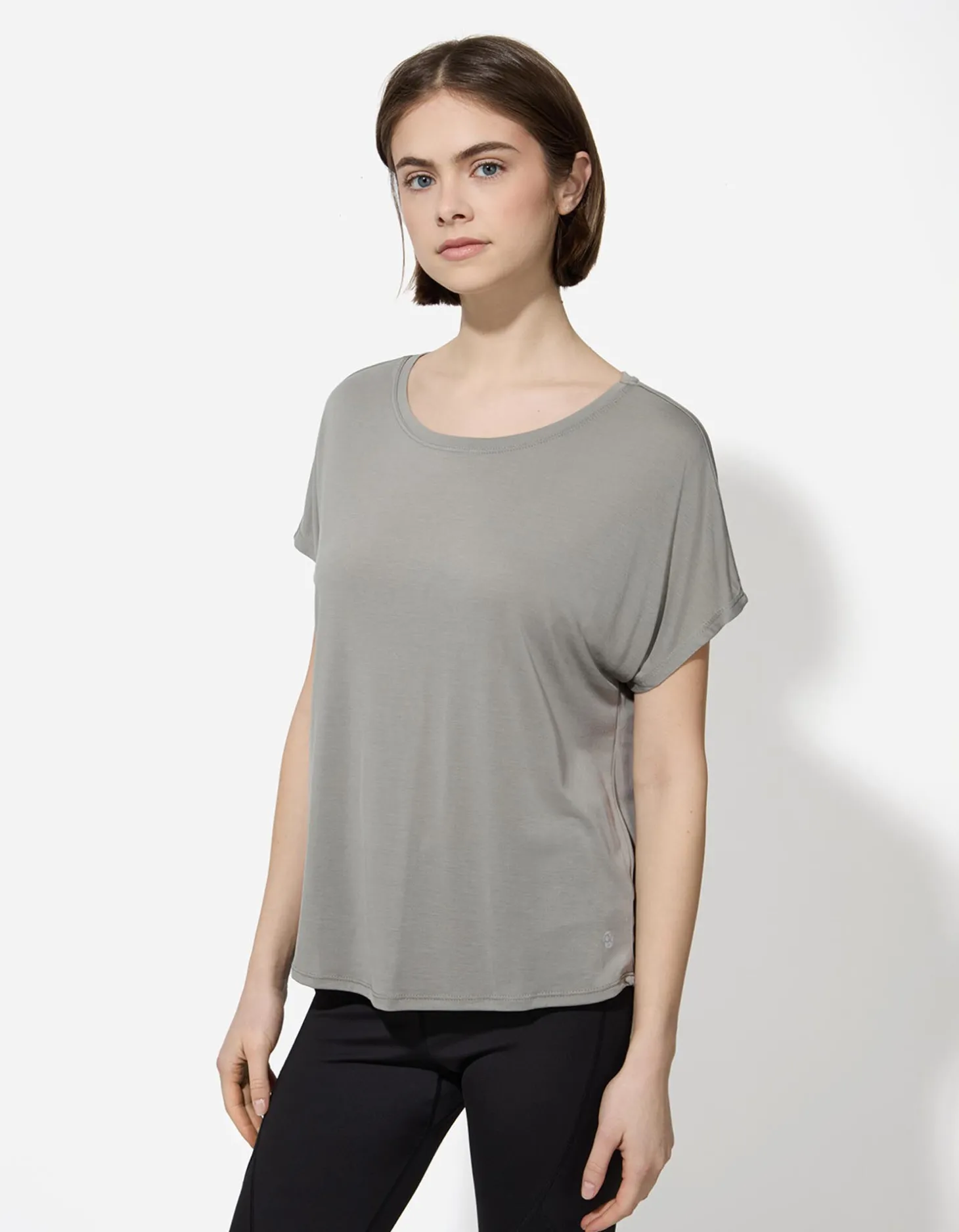 T-shirt - Effen - donkergroen