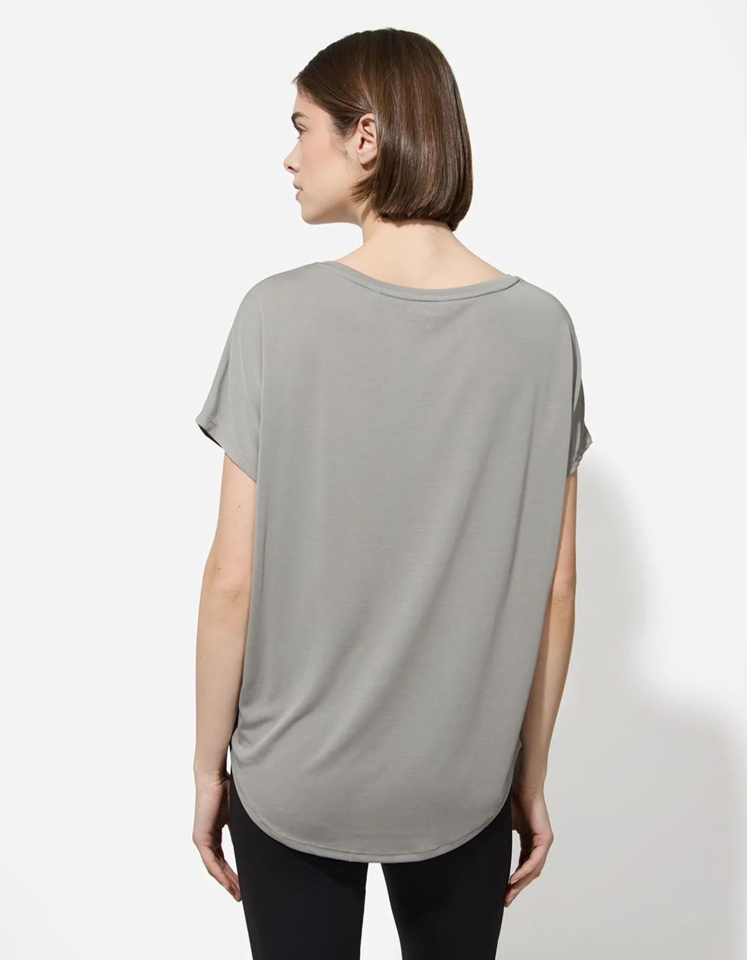 T-shirt - Effen - donkergroen