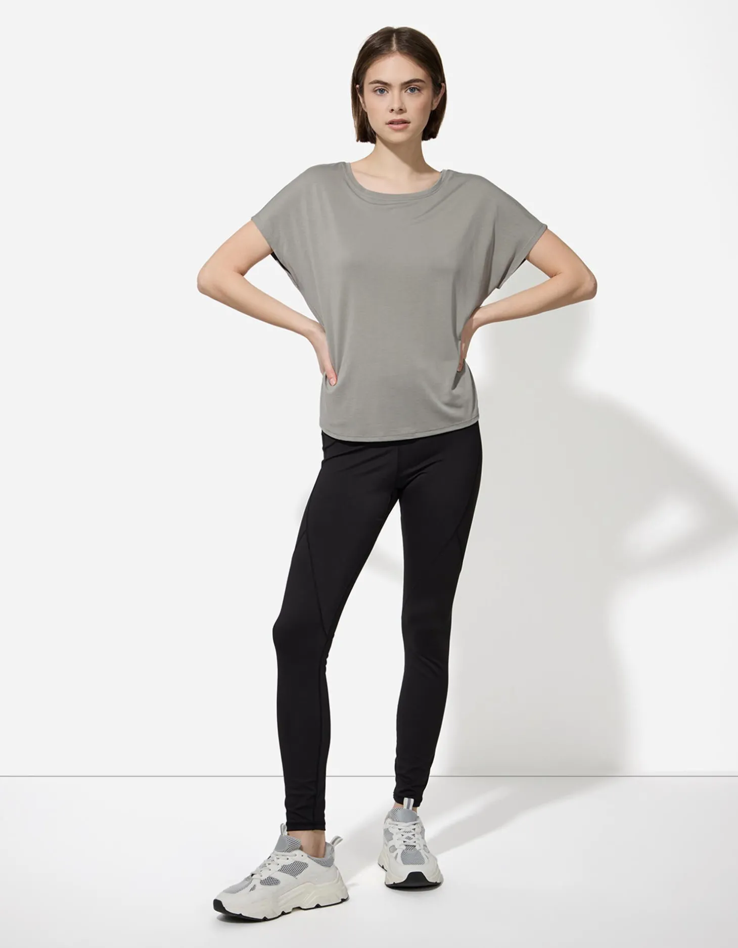 T-shirt - Effen - donkergroen
