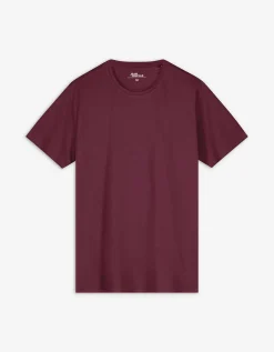 T-shirt - Effen - donkerrood