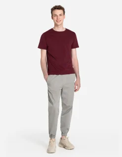 T-shirt - Effen - donkerrood