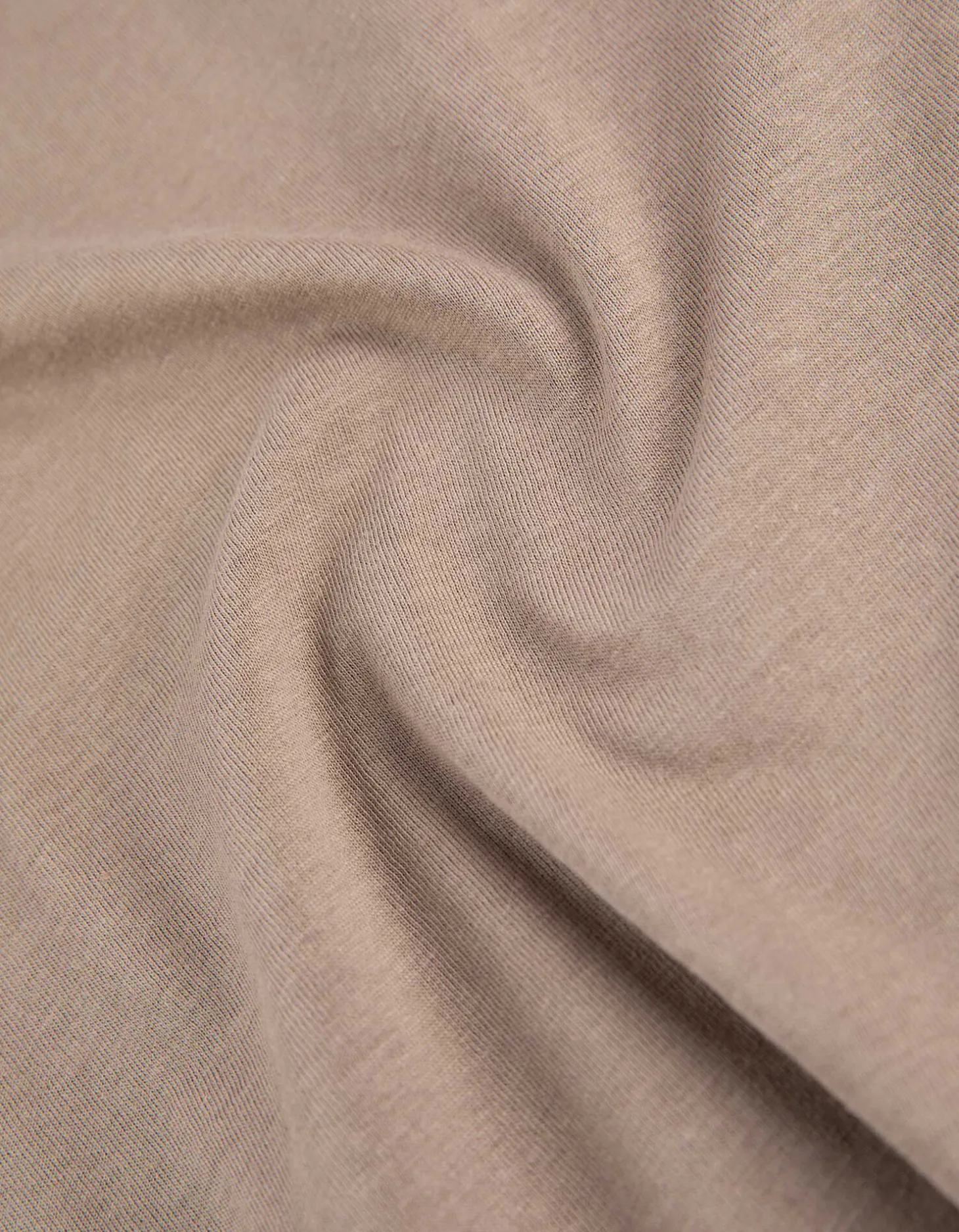 T-shirt - Effen - lichtbruin
