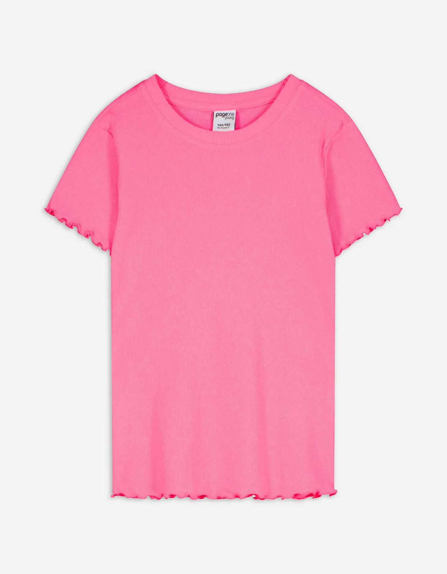 T-shirt - Effen - pink