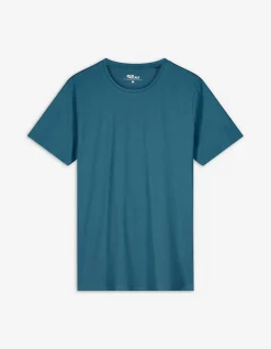 T-shirt - Effen - turkoois
