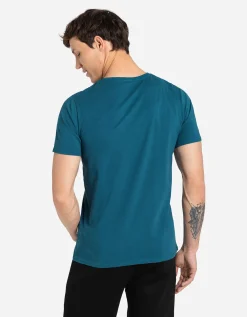 T-shirt - Effen - turkoois