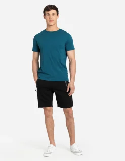 T-shirt - Effen - turkoois
