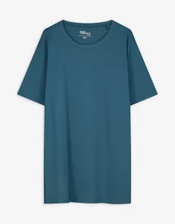 T-shirt - Effen - turkoois