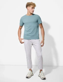 T-shirt - Effen - turkoois