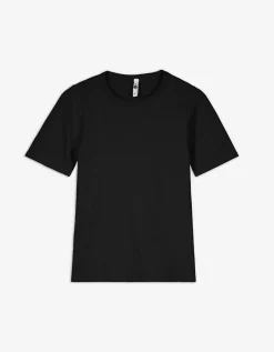T-shirt - Effen - zwart