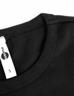 T-shirt - Effen - zwart