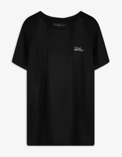 T-shirt - Effen - zwart