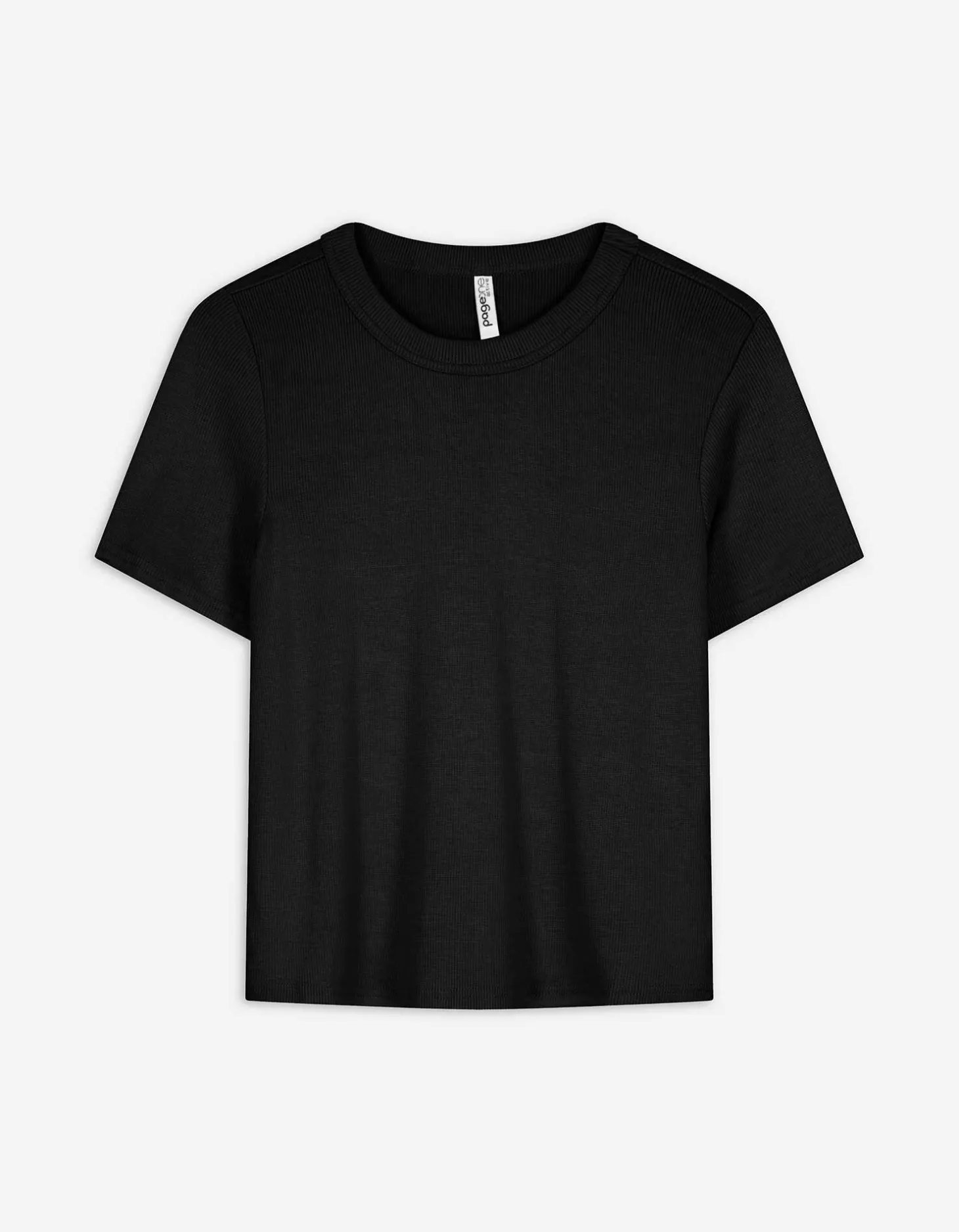 T-shirt - Effen - zwart