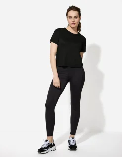 T-shirt - Effen - zwart