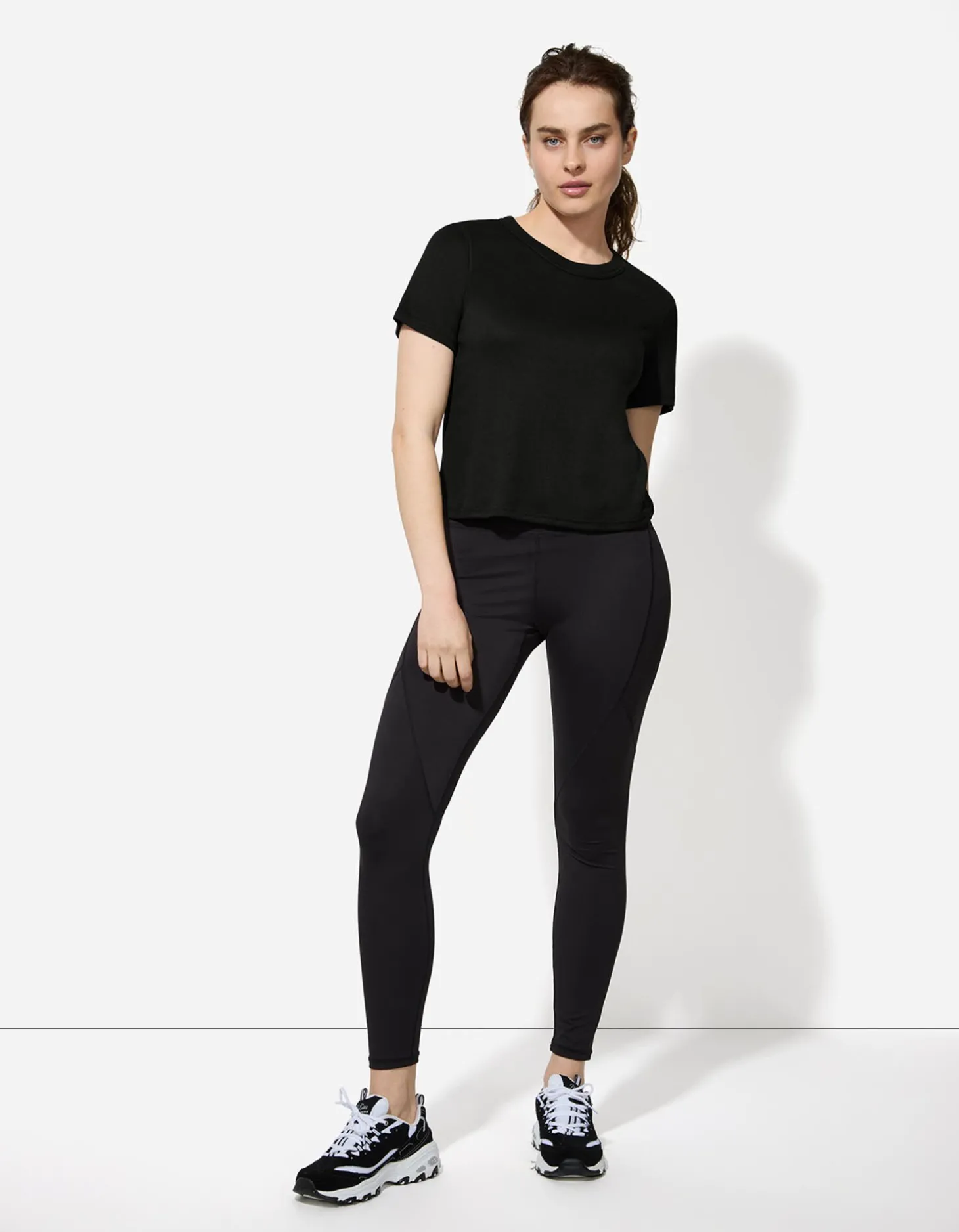 T-shirt - Effen - zwart