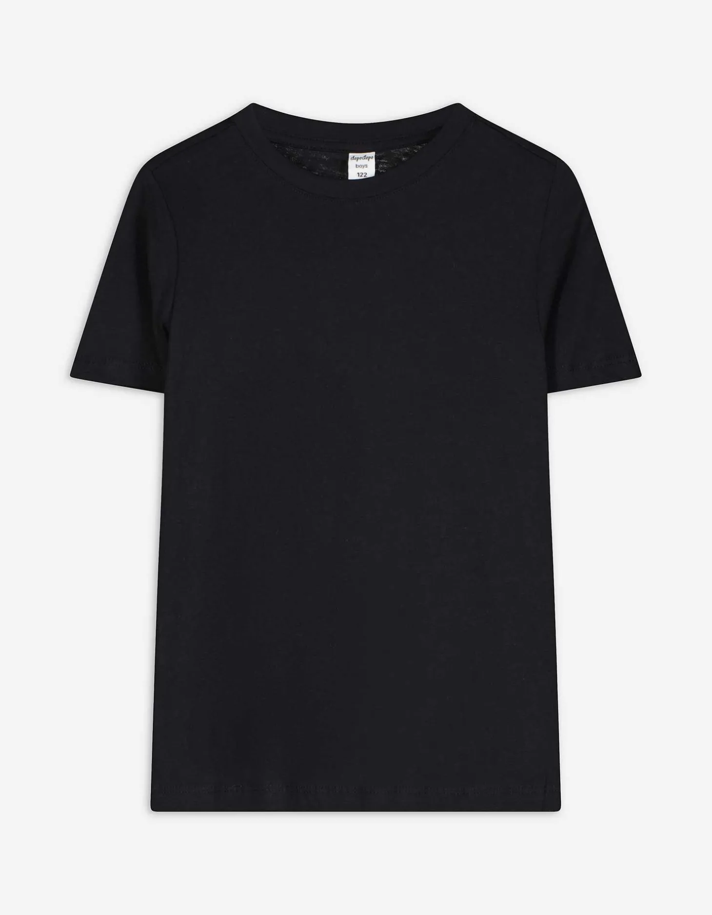 T-shirt - Effen - zwart