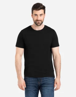 T-shirt - Effen - zwart