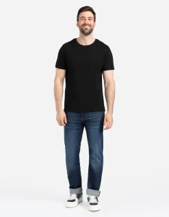 T-shirt - Effen - zwart