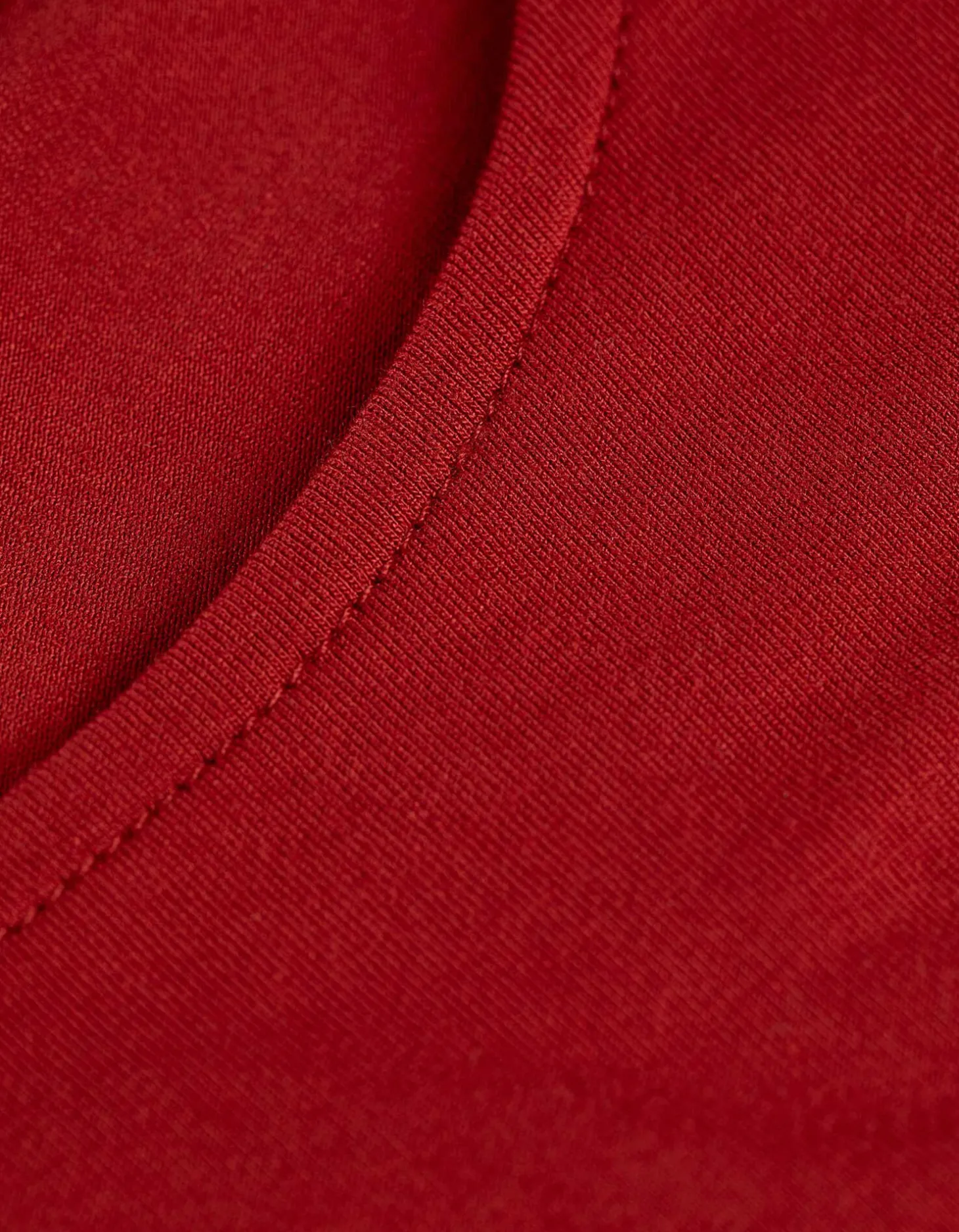 T-shirt - Geknoopt detail - donkerrood