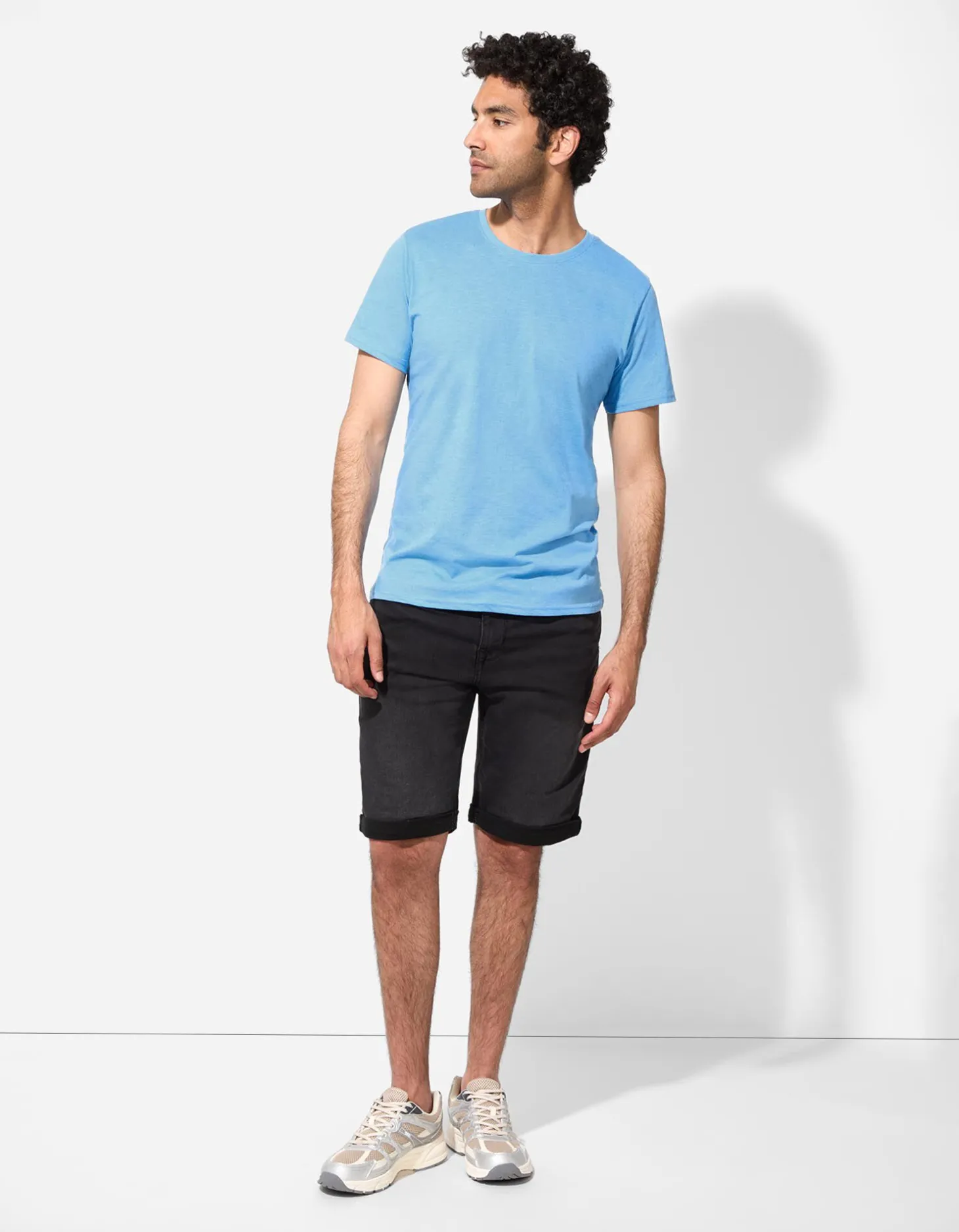 T-shirt - Gemêleerd - blauw
