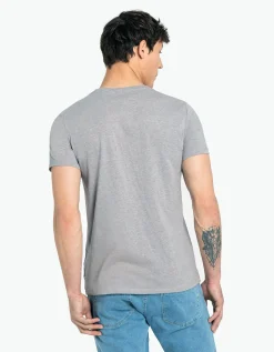 T-shirt - Gemêleerd - grijs