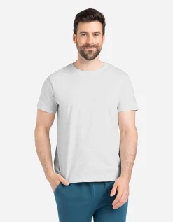 T-shirt - Gem&ecirc;leerd - wit