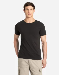 T-shirt - Gem&ecirc;leerd - zwart