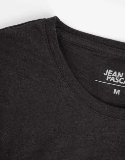 T-shirt - Gem&ecirc;leerd - zwart