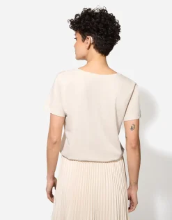 T-shirt - Glitterprint - beige