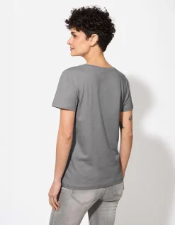 T-shirt - Glitterprint - grijs