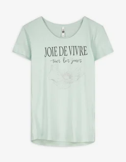 T-shirt - Glitterprint - groen