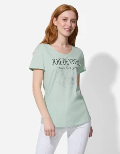 T-shirt - Glitterprint - groen