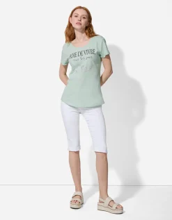 T-shirt - Glitterprint - groen