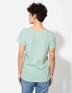 T-shirt - Glitterprint - groen
