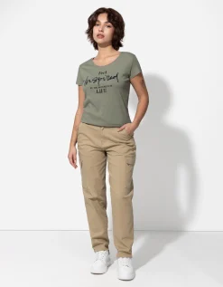 T-shirt - Glitterprint - lichtgroen