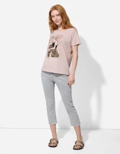 T-shirt - Glitterprint - lila