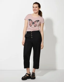 T-shirt - Glitterprint - lila