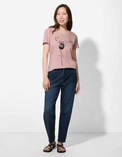 T-shirt - Glitterprint - lila