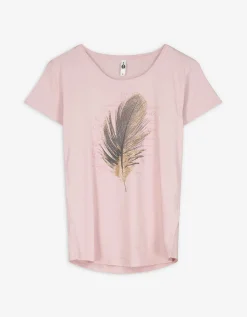 T-shirt - Glitterprint - lila