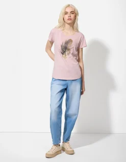 T-shirt - Glitterprint - lila