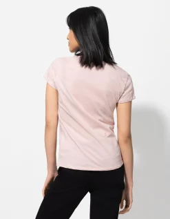 T-shirt - Glitterprint - roze
