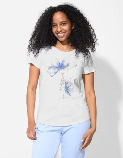 T-shirt - Glitterprint - wit