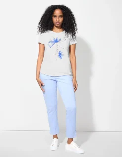 T-shirt - Glitterprint - wit