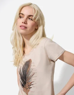 T-shirt - Glitterprint - wit