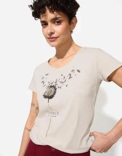 T-shirt - Glitterprint - wit
