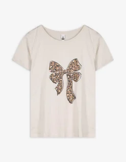 T-shirt - Glitterprint - wit