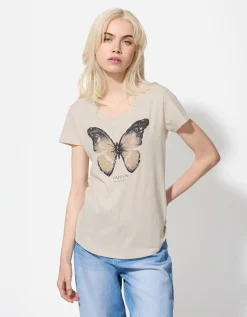 T-shirt - Glitterprint - wit