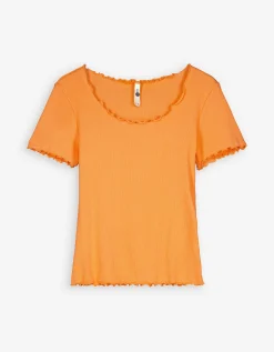 T-shirt - Katoenmix - oranje