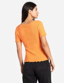 T-shirt - Katoenmix - oranje