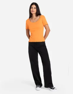 T-shirt - Katoenmix - oranje